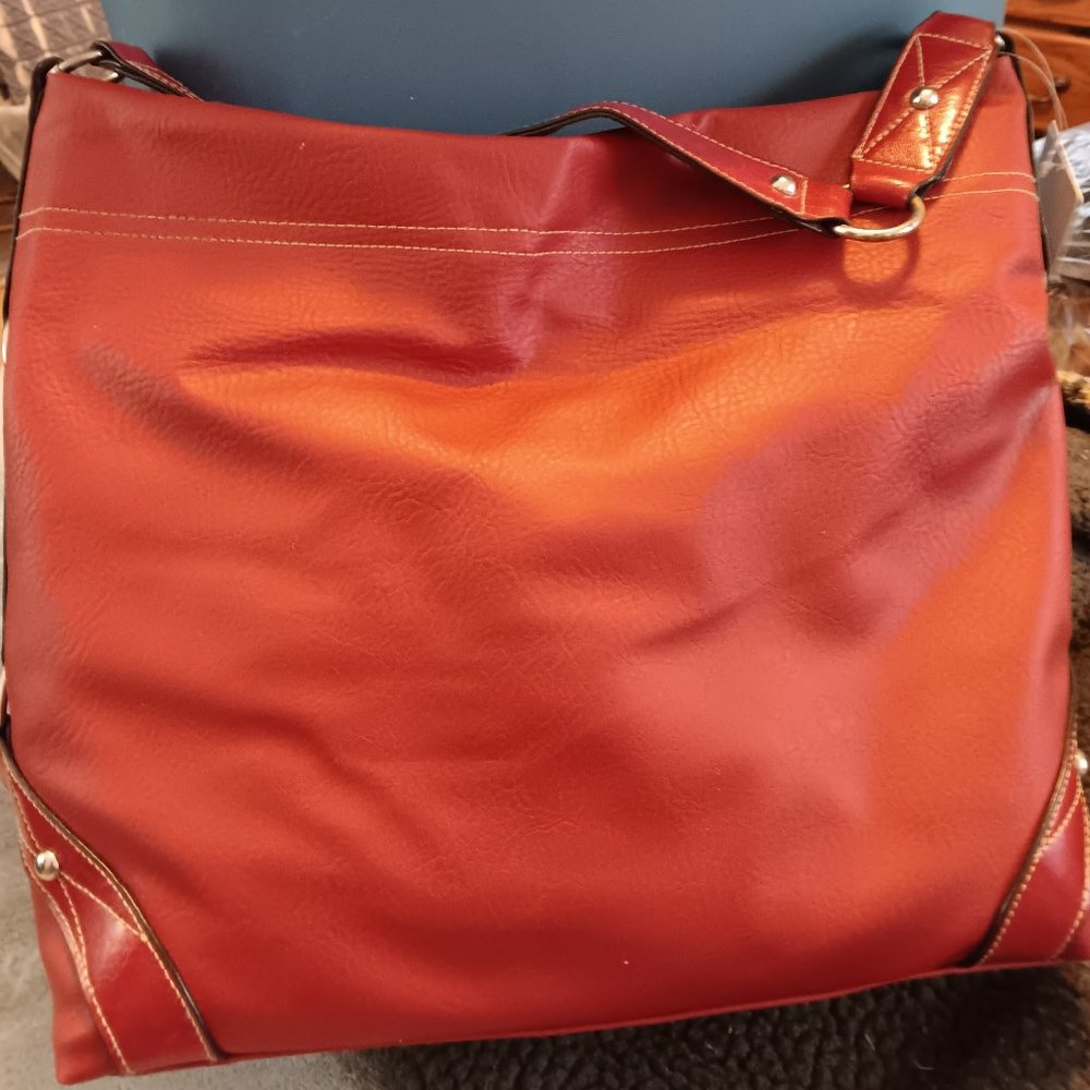 MERONA HOBO BAG RED NWT